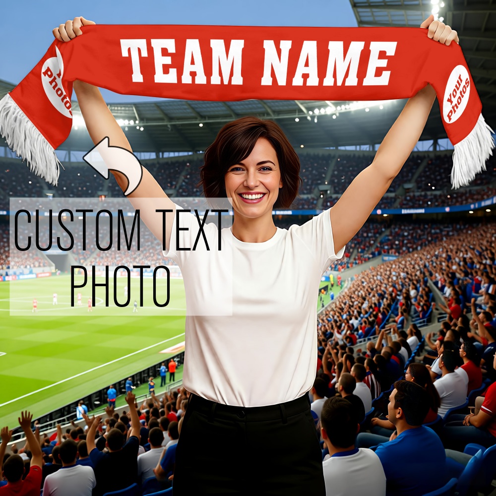 Party Games Name - 1 bufanda personalizada para aficionados de