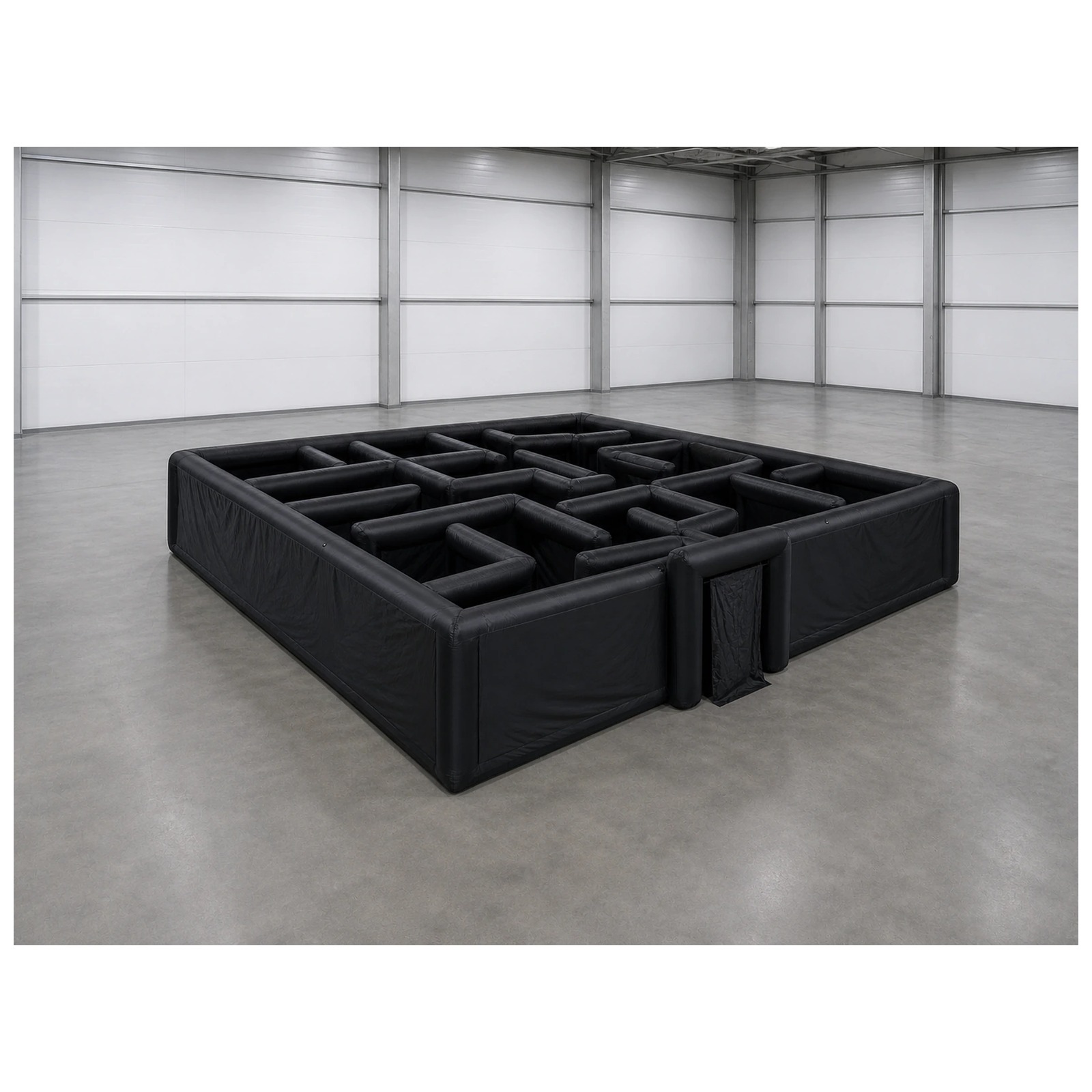 Party Games For Adults And Kids - Laberinto Inflable Negro Grande y Liso