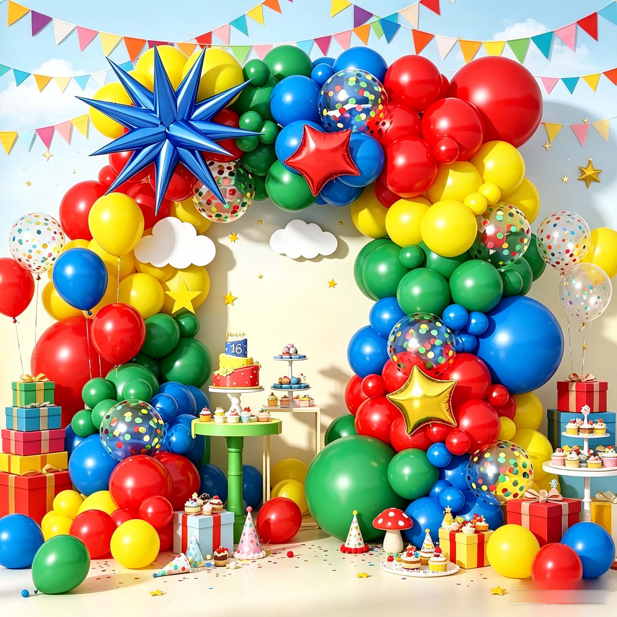 129 piezas de guirnalda de glo - Party Games For Christmas reseña y precio