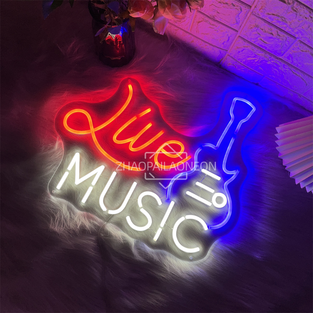 Letrero de neón de música en v - Party Games Name reseña y precio