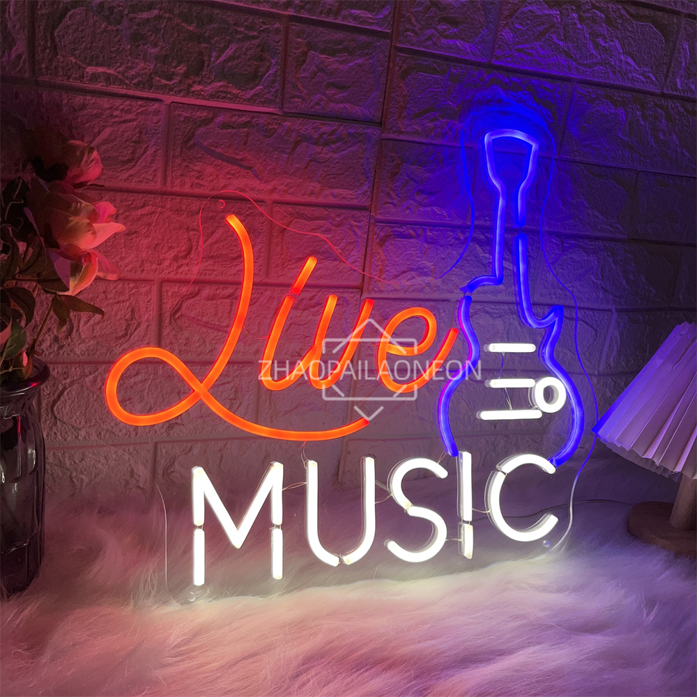 Letrero de neón de música en v - Party Games Name reseña y precio
